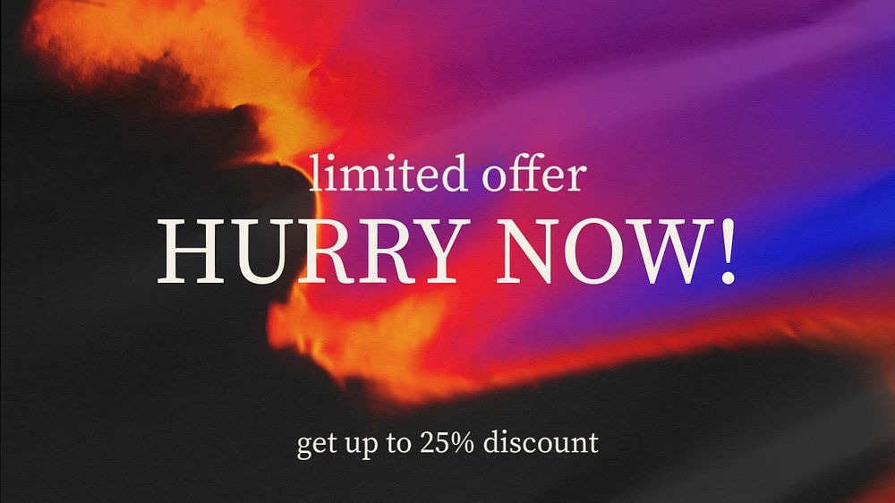 Aesthetic sky presentation template, sale advertisement