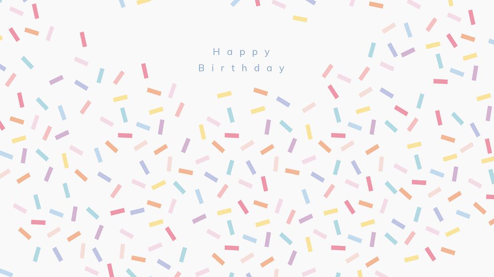 Cute birthday blog banner template, editable design