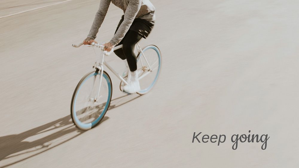 Outdoor cycling blog banner template, editable text