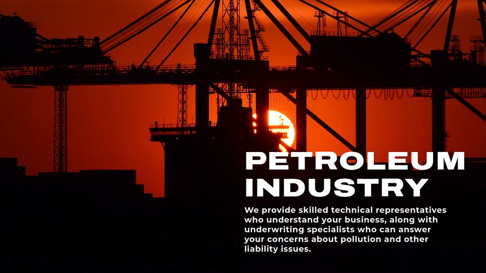 Petroleum industry YouTube thumbnail template, editable design 