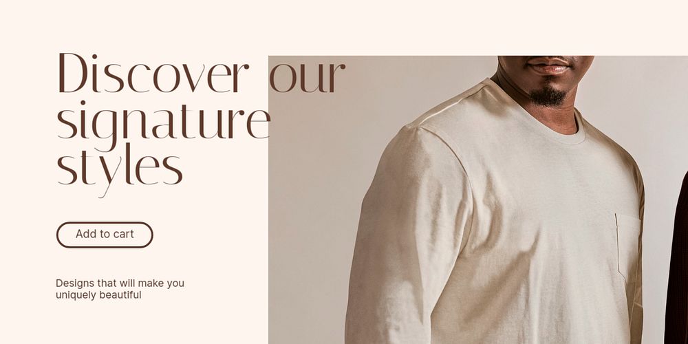Minimal fashion Twitter post template, shopping ad
