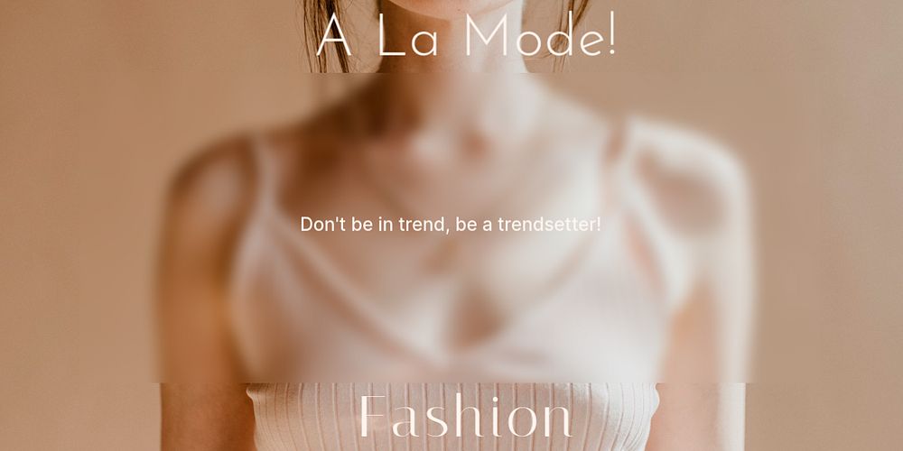 Women's fashion Twitter post template, aesthetic ad