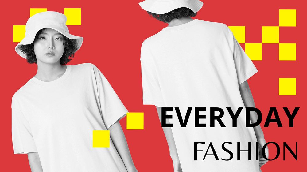 Women's fashion Facebook cover template, editable design