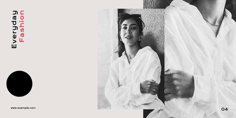 Women’s fashion Twitter post template, editable design