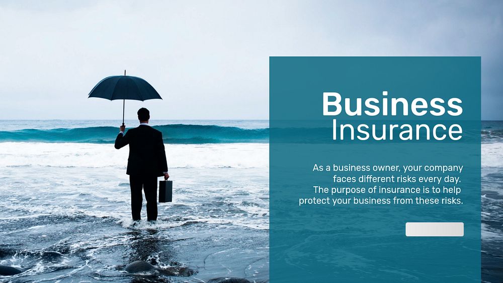 Business insurance PowerPoint presentation template, startup plan