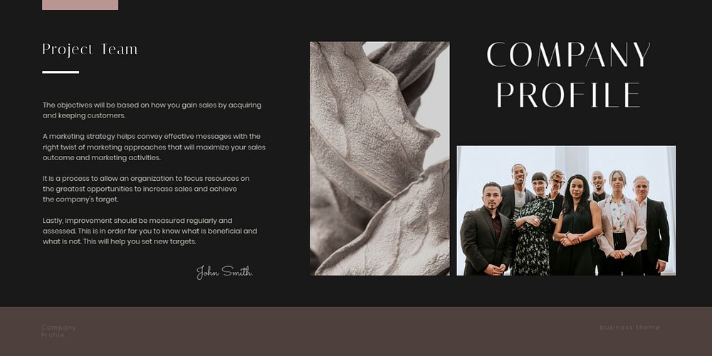 Company profile Twitter post template, professional business design