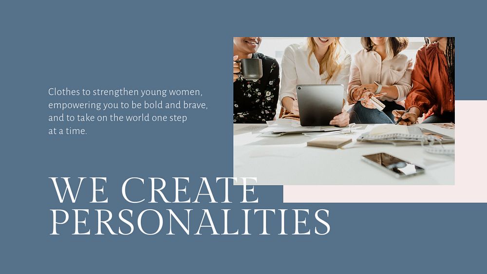 Fashion business presentation editable template, modern design