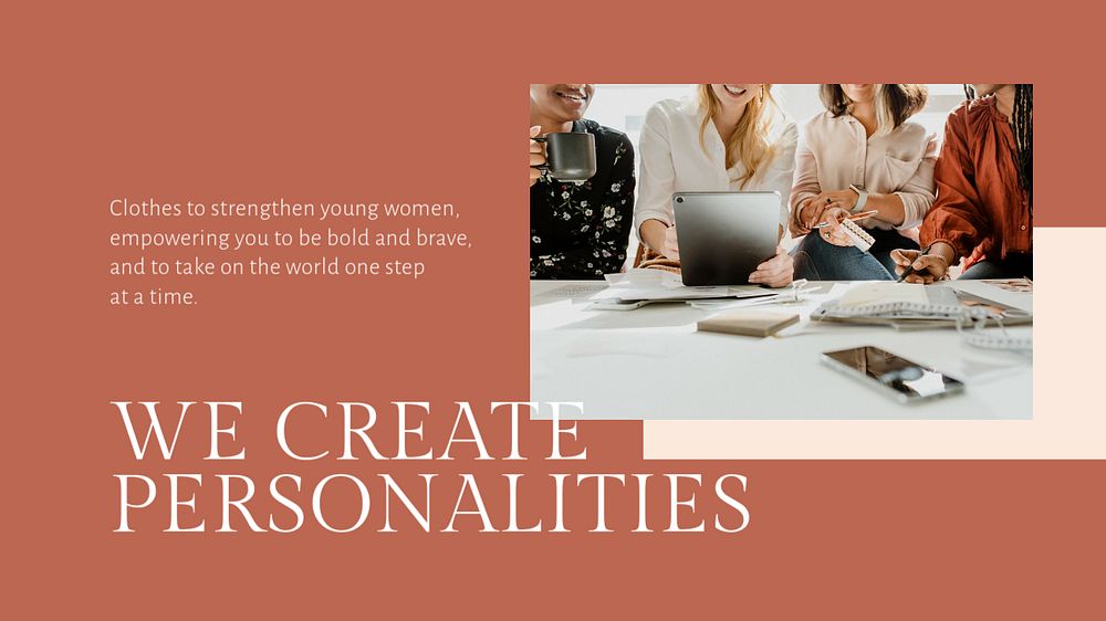 Fashion business YouTube thumbnail template, modern design