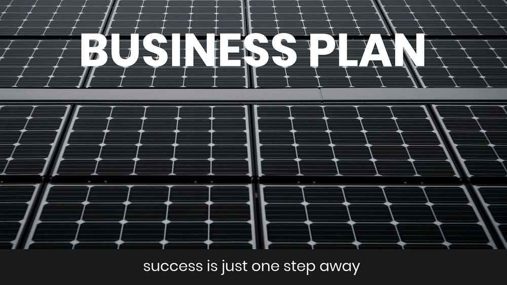 Business plan blog banner template, success is just one step away