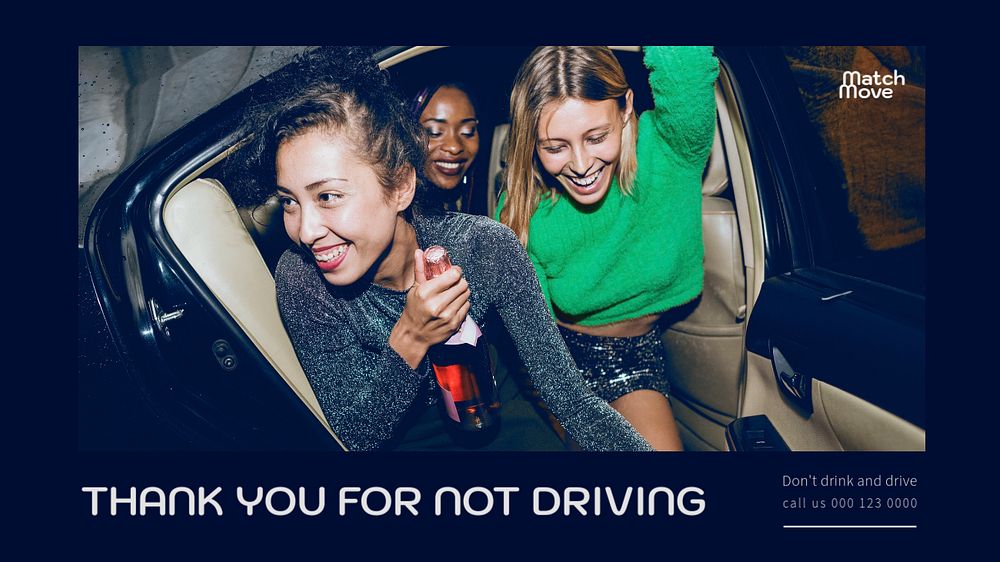 Driving service blog banner template, editable design