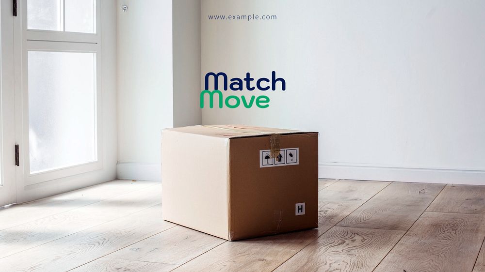 Moving service blog banner template, editable design