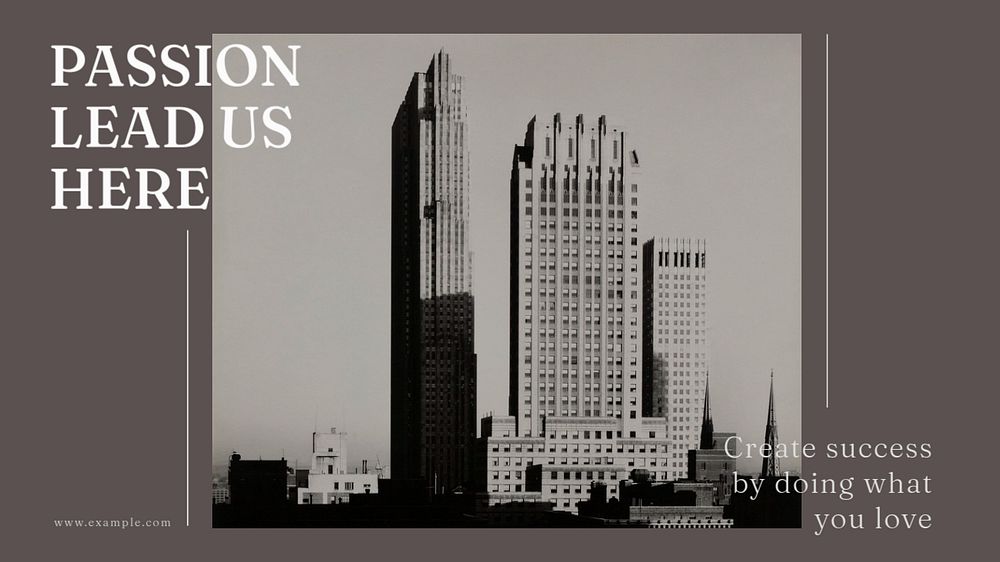 Architect studio blog banner template, editable text