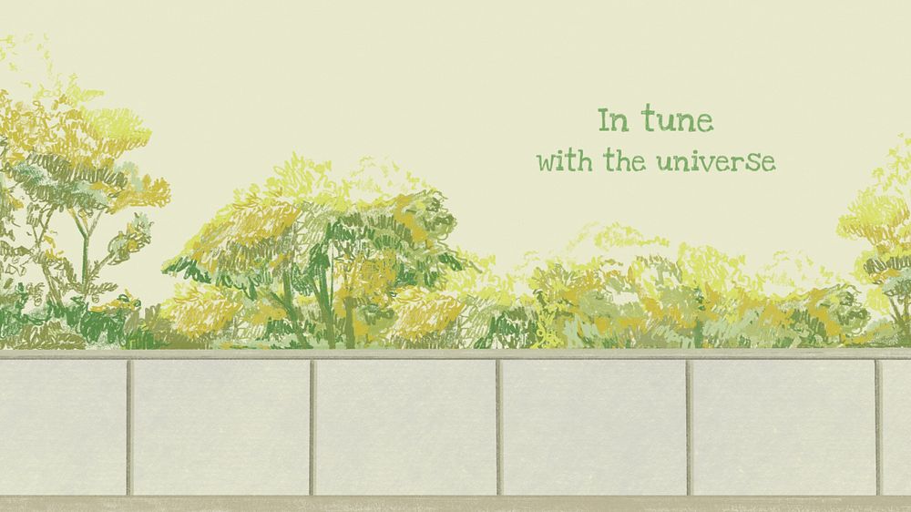 Relax quote presentation slide template, outdoor illustration, editable text