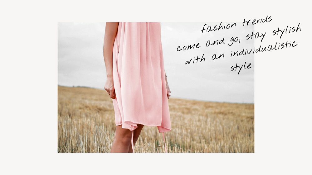 Fashion quote presentation editable template