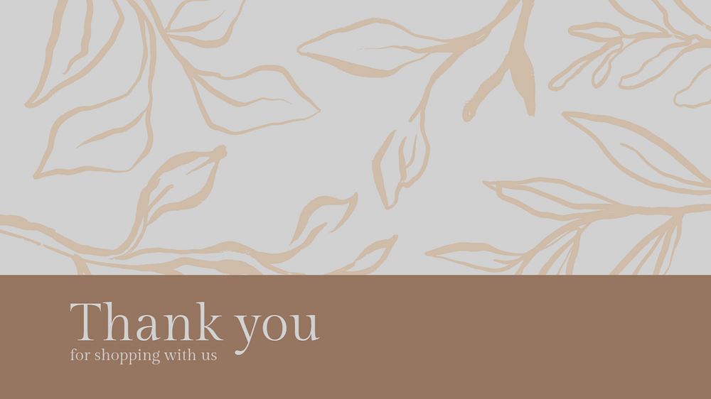 Thank you blog banner template