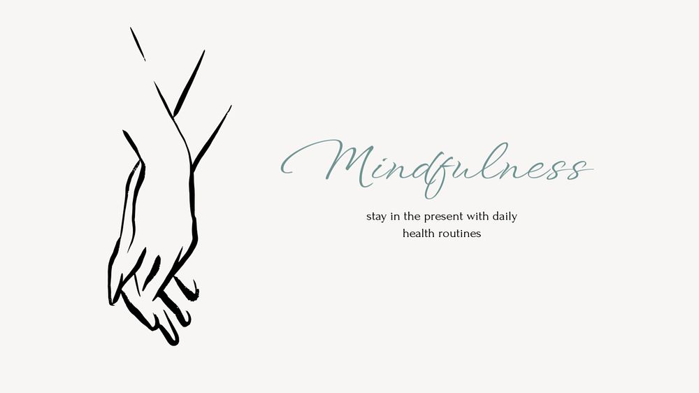 Aesthetic mindfulness blog banner template