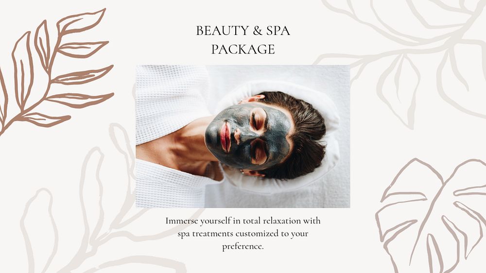 Beauty spa YouTube thumbnail template