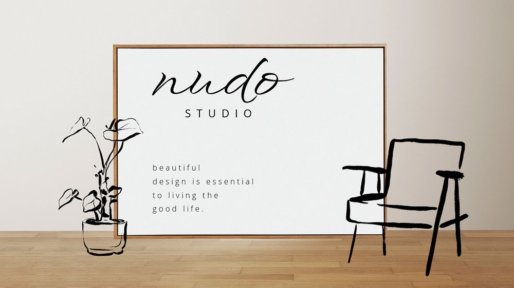 Interior aesthetic blog banner template