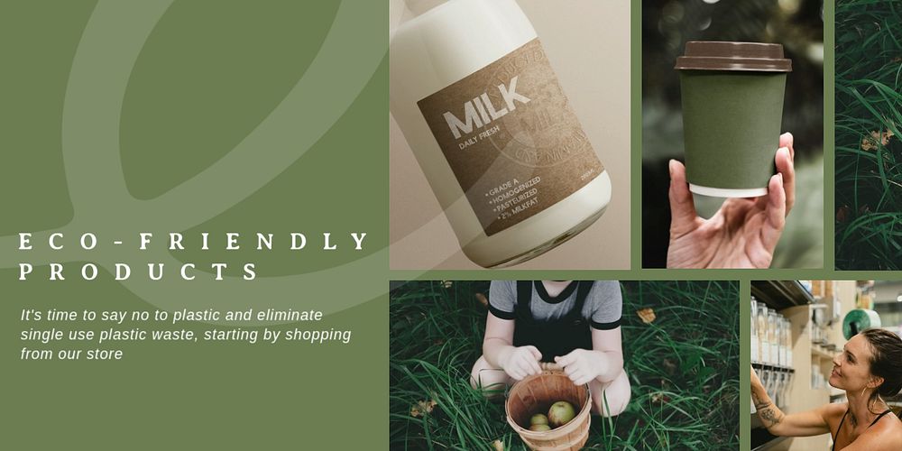 Eco-friendly packaging Twitter post template, editable design