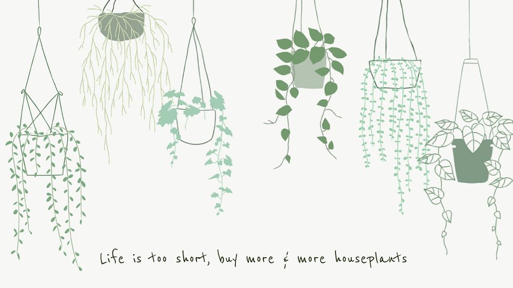 Plant quote blog banner template, editable design