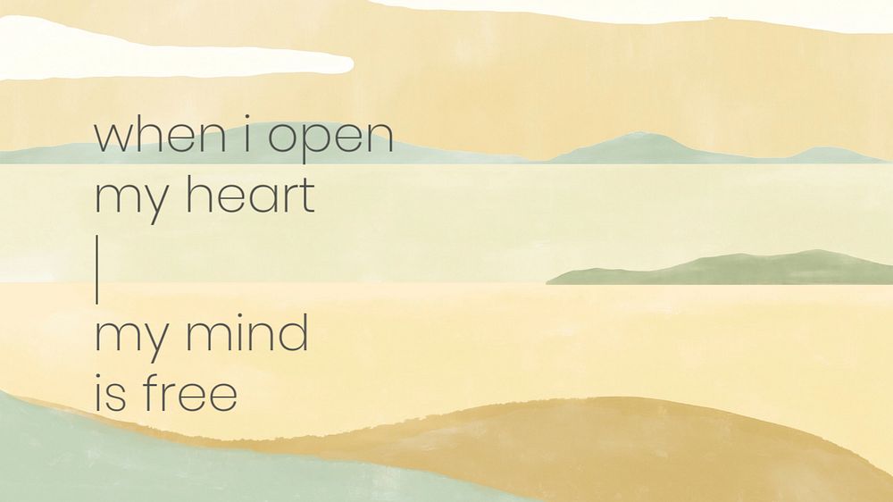 Love quote blog banner template, editable design