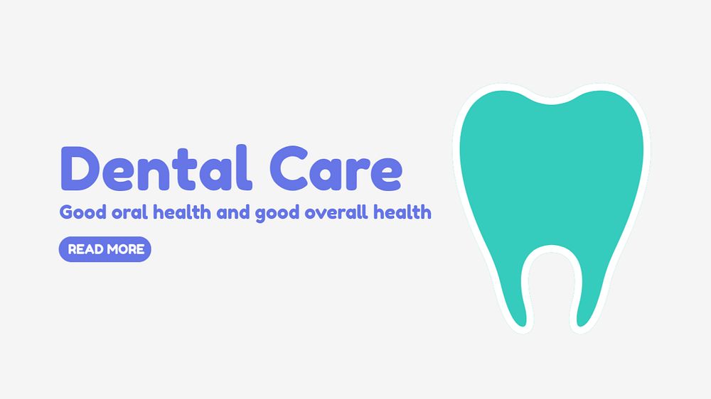 Dental care blog banner template, dentist design