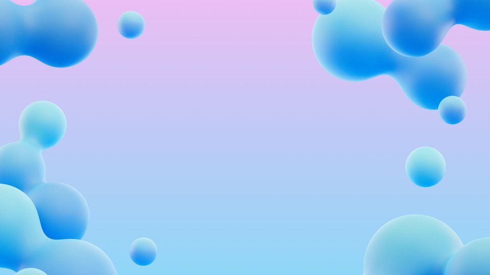 Editable liquid fluid desktop wallpaper, 3D gradient design