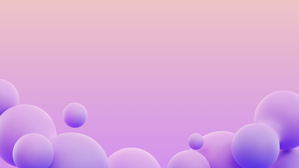 3D gradient fluid desktop wallpaper, editable border design