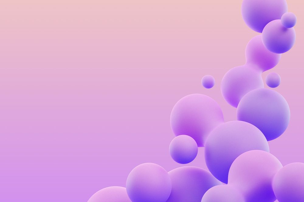 3D gradient blob shape background, editable design