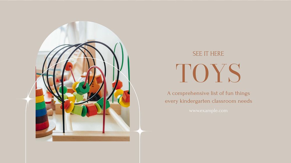 Toys blog banner template, editable design