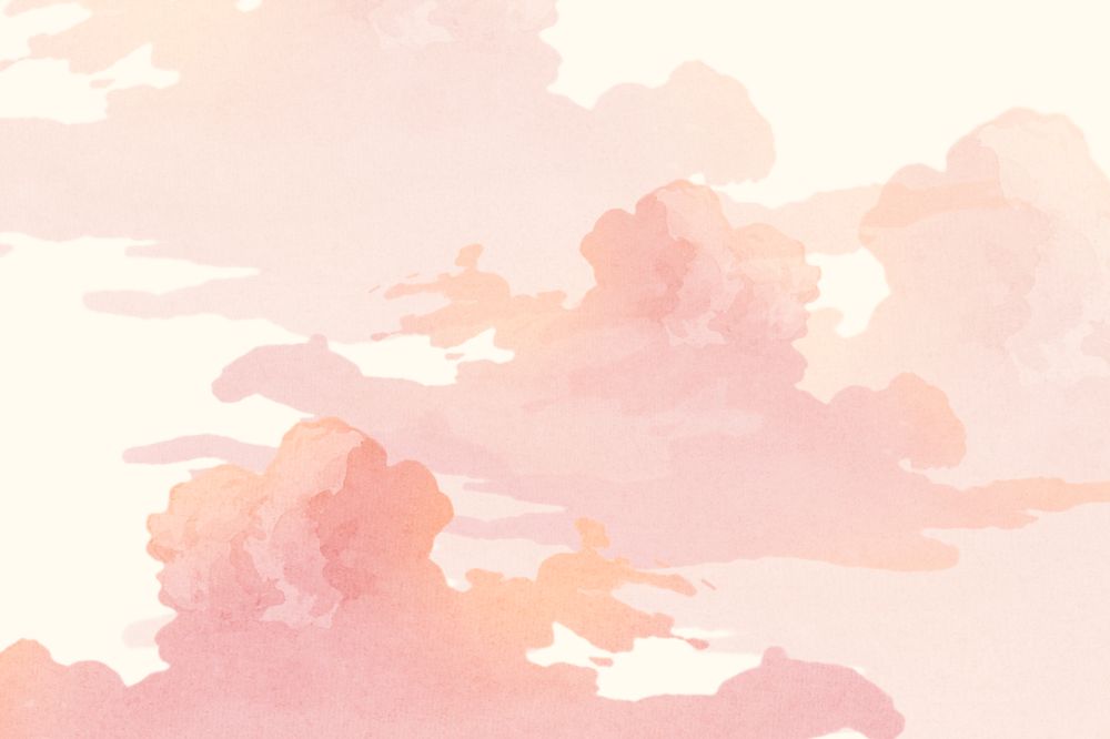 Editable pastel pink sky background