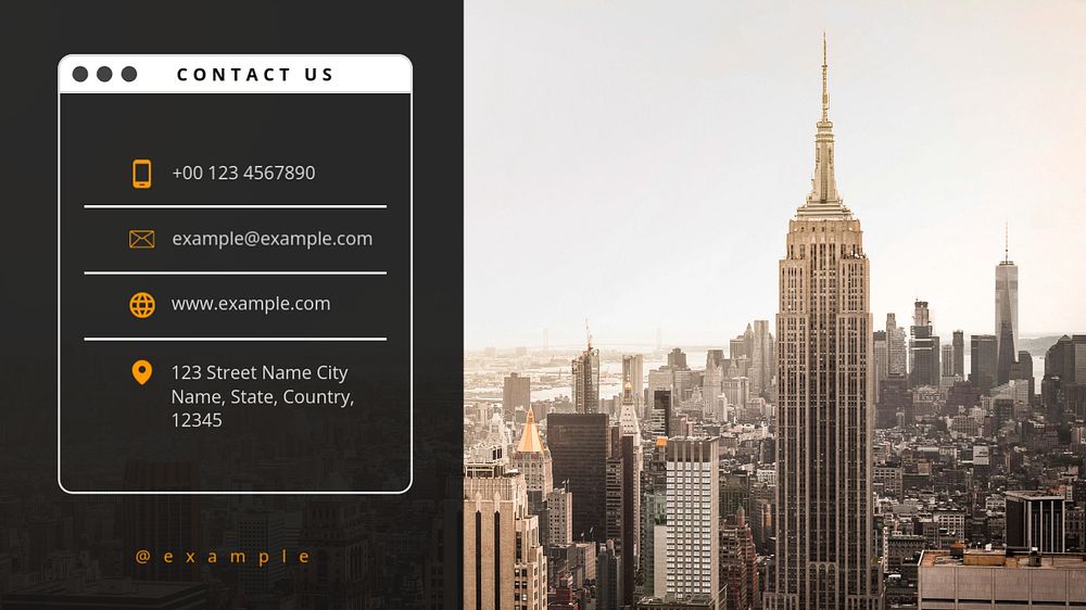 Contact us blog banner template, editable design