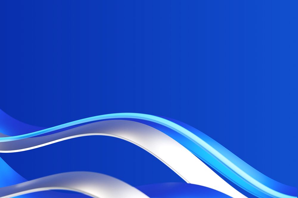 Blue background, editable wavy border