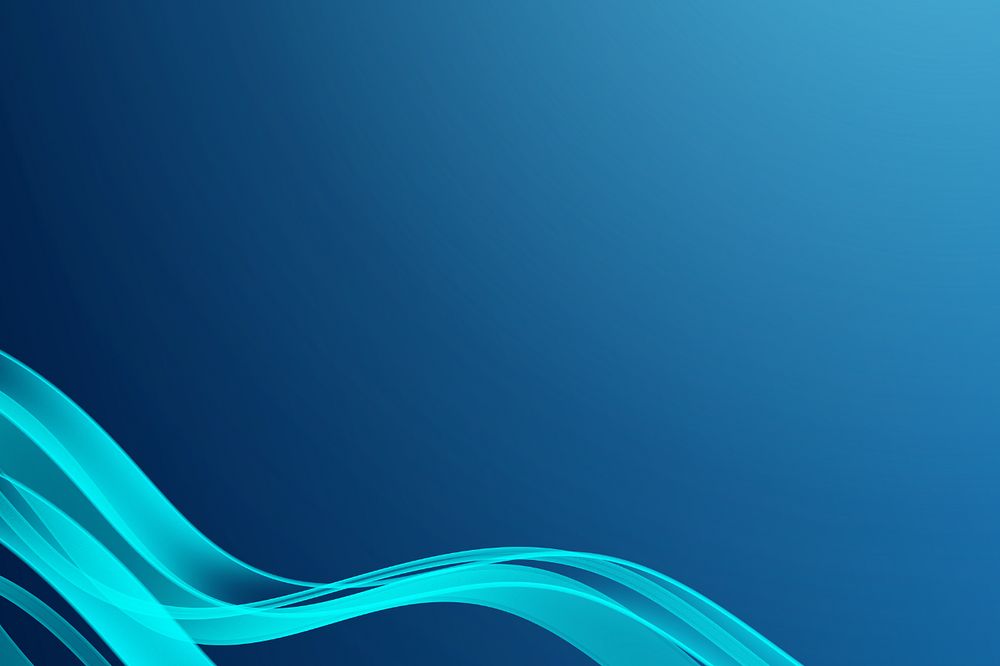 Blue background, editable wavy border