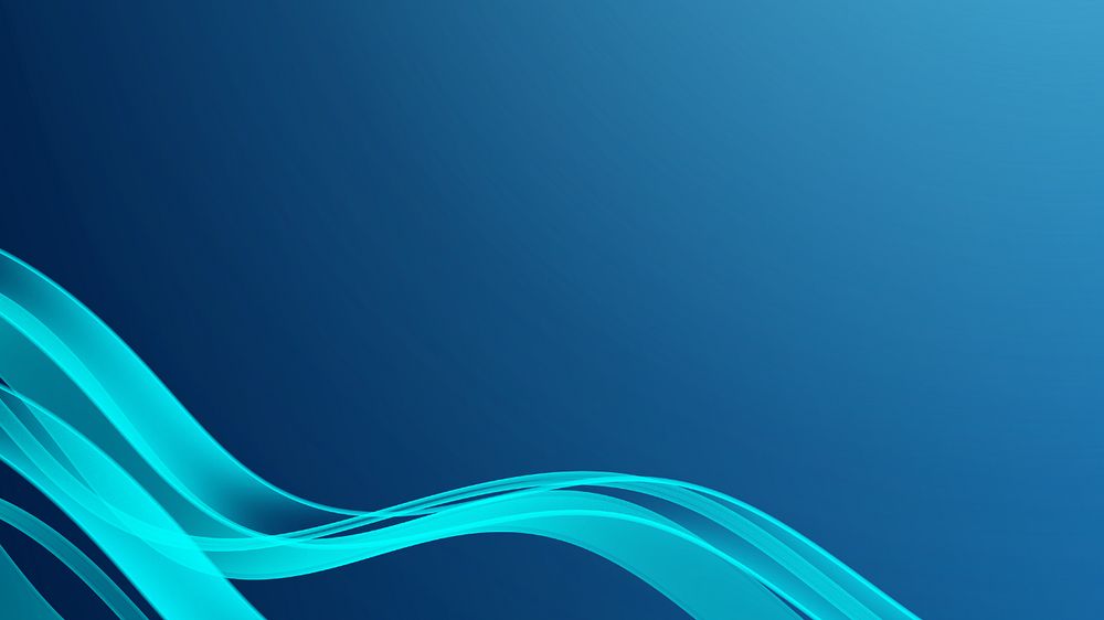 Editable blue desktop wallpaper, wavy border