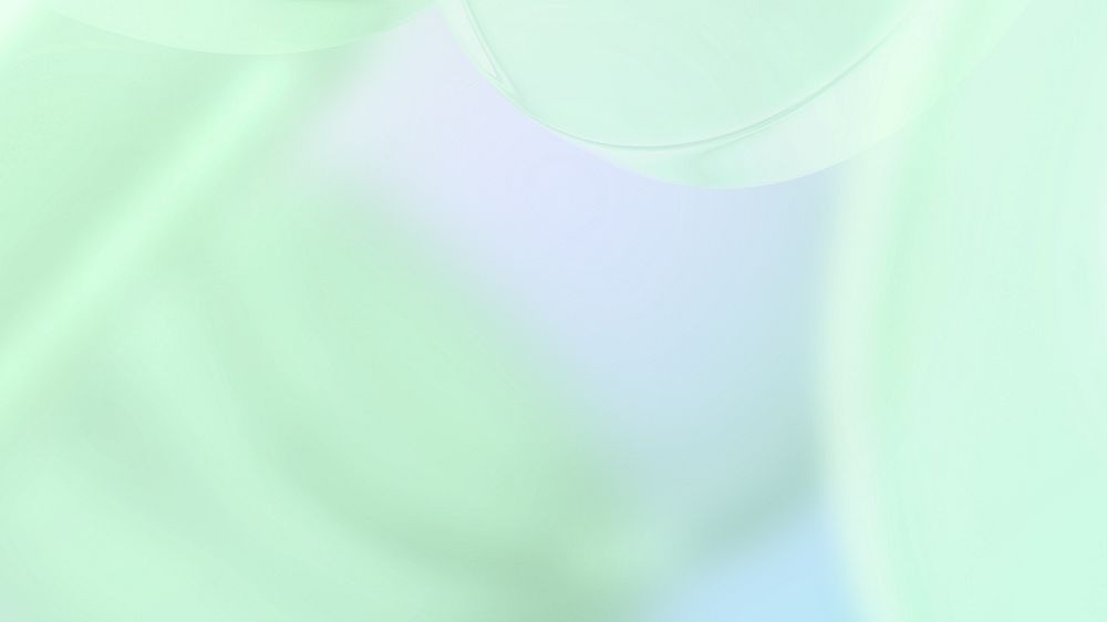 Abstract green desktop wallpaper, editable blurred design