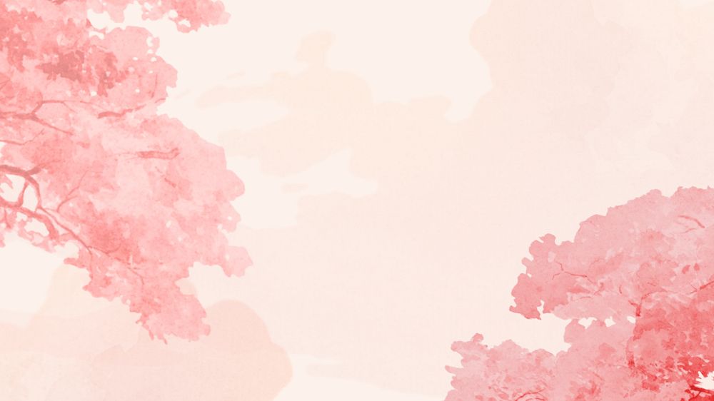 Pastel pink sky desktop wallpaper, editable design