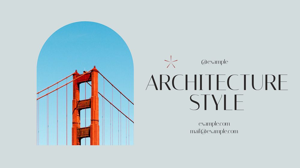 Architecture style blog banner template, editable design