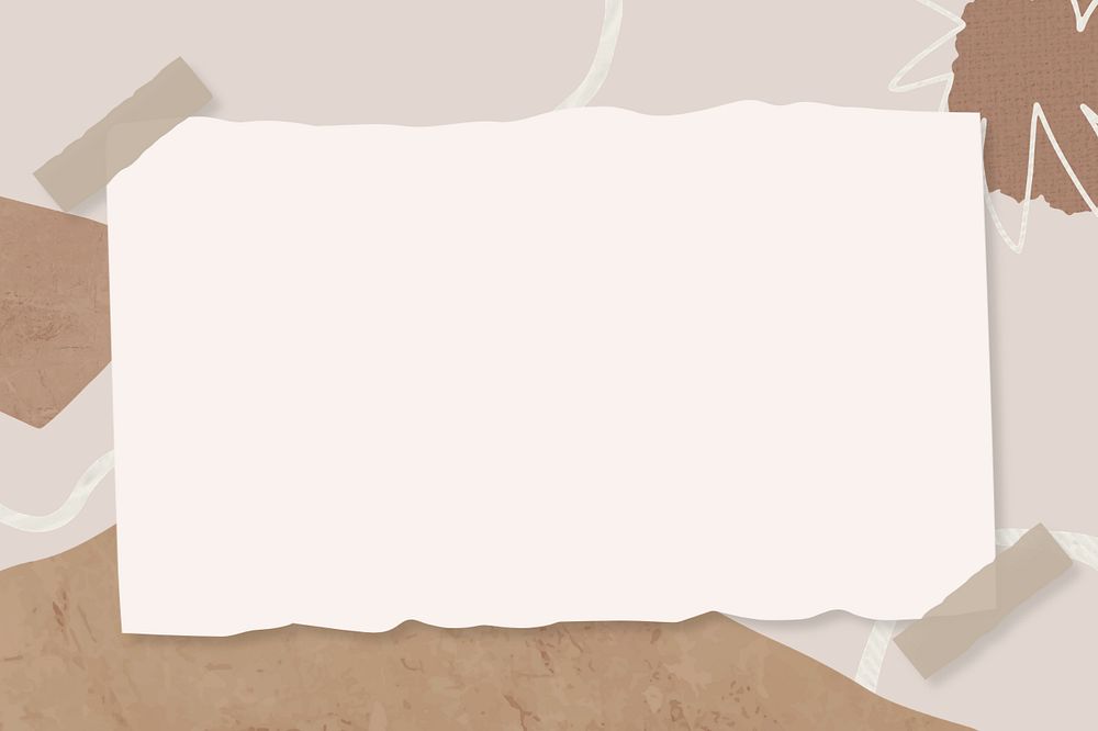 Notepaper editable memphis brown background