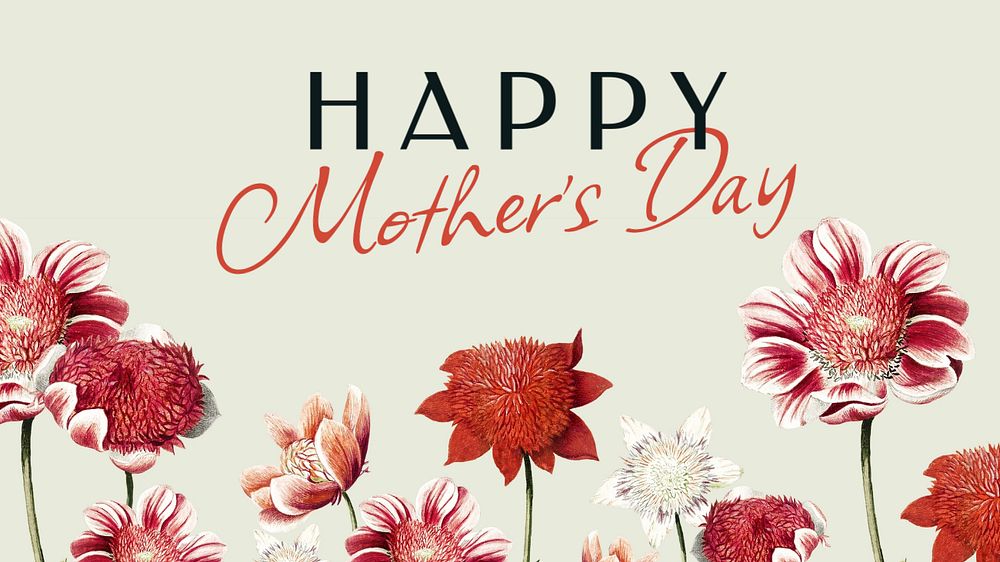 Happy mother's day blog banner template