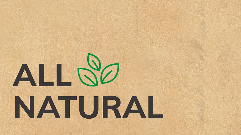 All natural blog banner template, editable text