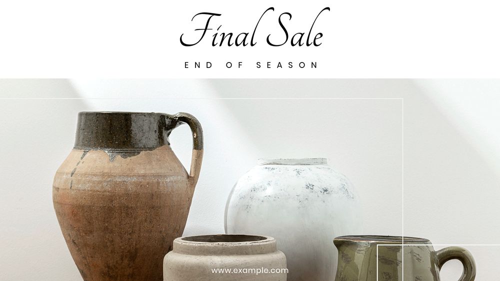 Final sale blog banner template, editable text