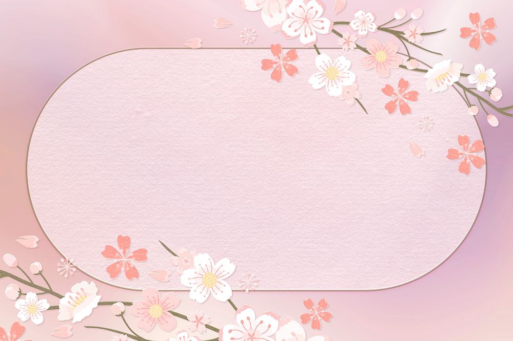 Pink flower background, pink and purple editable design