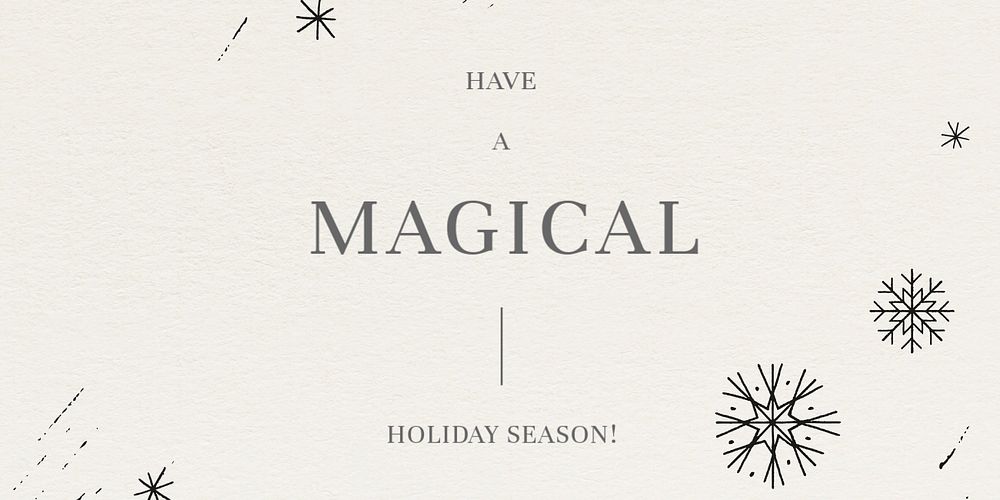 Holiday greeting Twitter post template, editable design