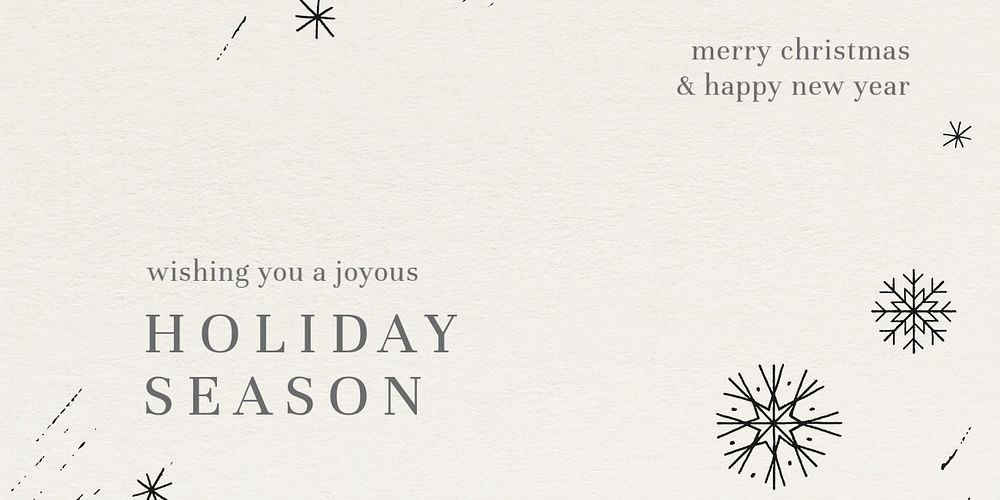 Christmas greeting Twitter post template, editable design