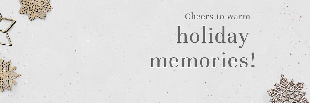 Holiday greeting Twitter header template, editable design