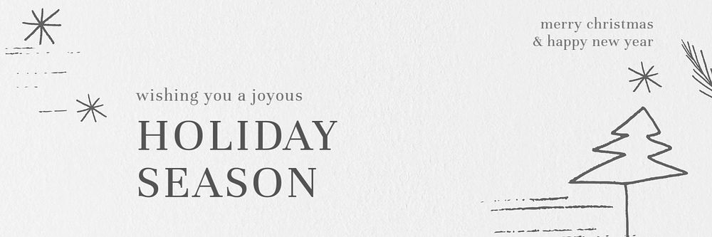 Christmas greeting Twitter header template, editable design