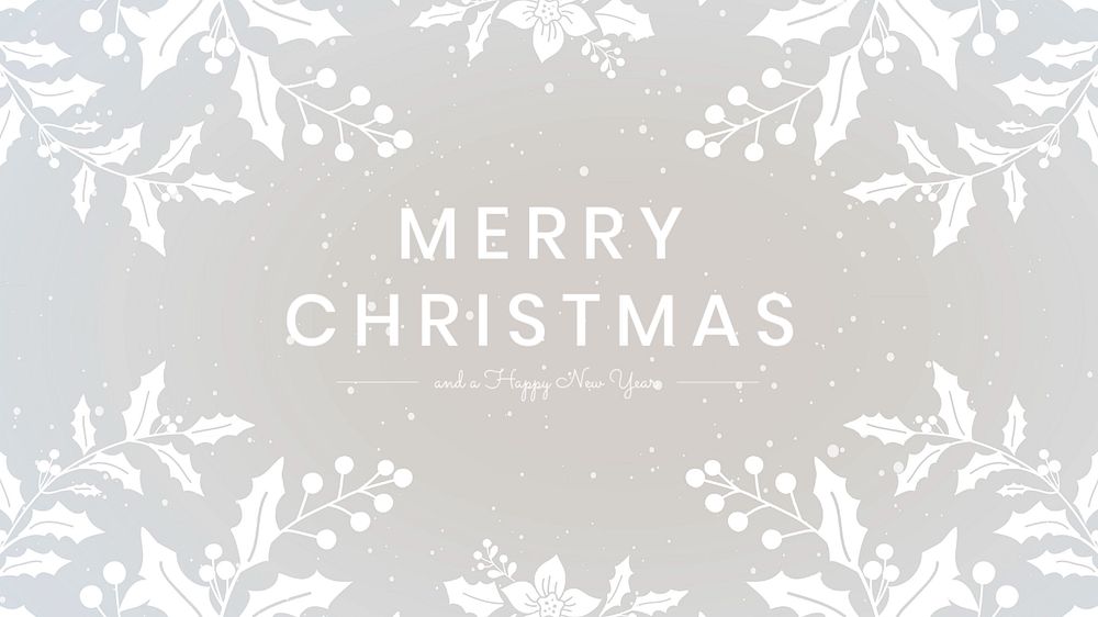 Merry Christmas blog banner template, editable design