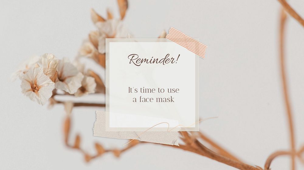 Skincare Facebook cover template, customizable for small business 