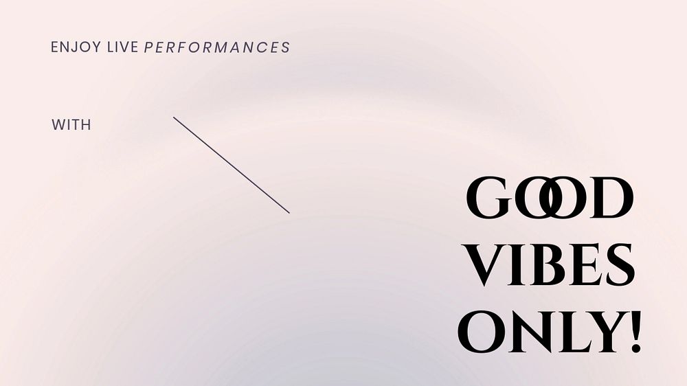 Live performance  blog banner template, editable design